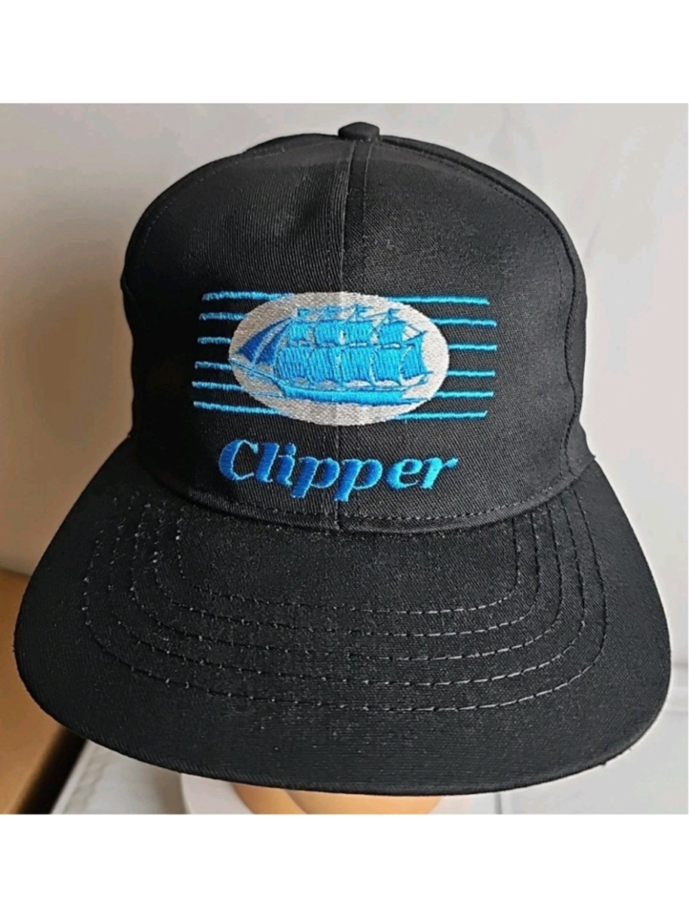 Vintage Clipper (Fastening Systems) Ship Boat Hat Snapback Made In USA Nautical